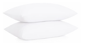 Real Tex Pure Cotton Texure Pillow Shams | Set of 2 | Standard/White