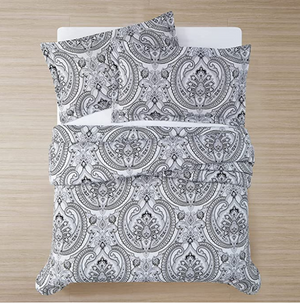 W Decor Cotton Premium Quality, All-Season ， Easy Case, Cuddly 3-Piece Comforter Set （Calico））