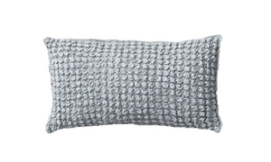 Jersey Knit Cotton Oblong Pillow in Grey - Wonderhome