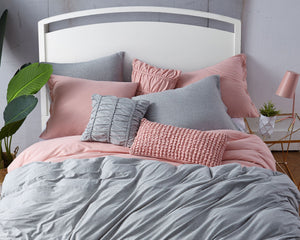 Jersey Knit Cotton Oblong Body Pillow in Pink - Wonderhome