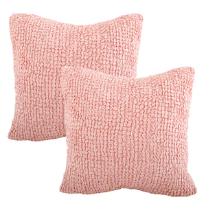 Jersey Knit Cotton Euro Shams in Pink - Wonderhome