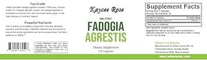Kaycee Rose-100% Pure Concentrated Fadogia Agrestis Stem Extract 10:1, 130 Capsules, 600mg – from Wild Harvested Stems, Powerful Extract for Athletic Performance