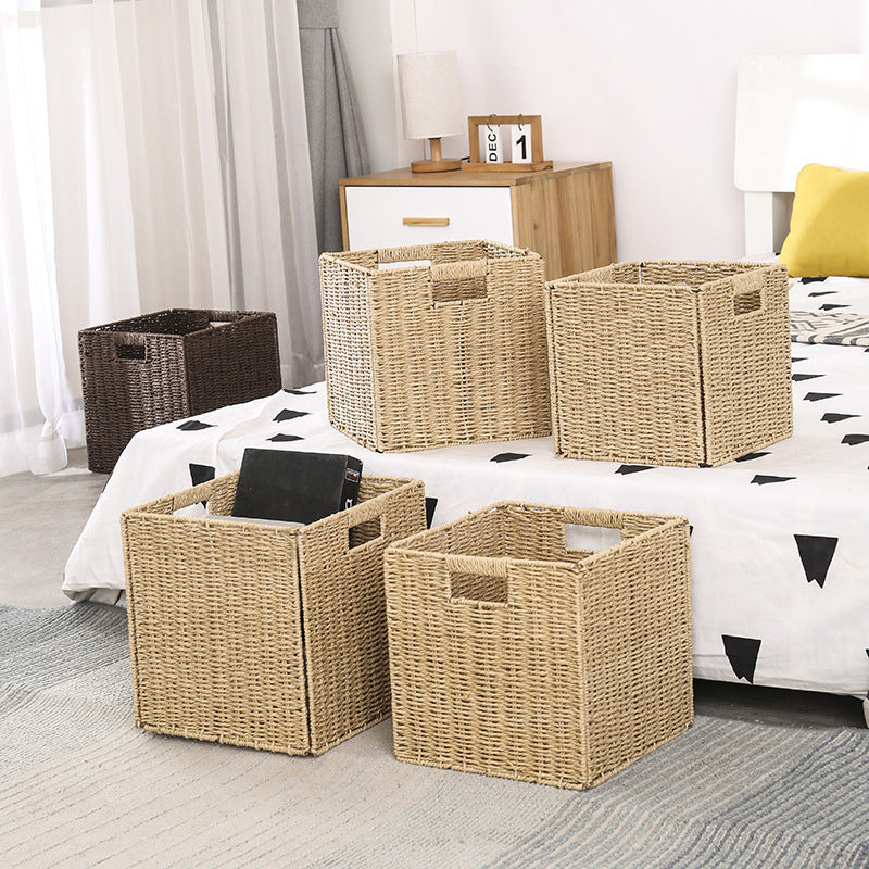 Kaycee Rose Baskets for Organizing, Wicker Baskets with Built-in Handles, Storage Basket