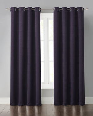 Foster Light Blocking Panel Curtains in Purple - Wonderhome