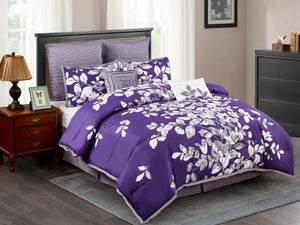 Penelope Embellished Comforter Set in Purple - Wonderhome