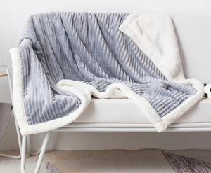 Plain color double laminate blanket summer flannel blanket