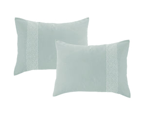 Pebble Cotton Comforter Set in Seafoam - Wonderhome