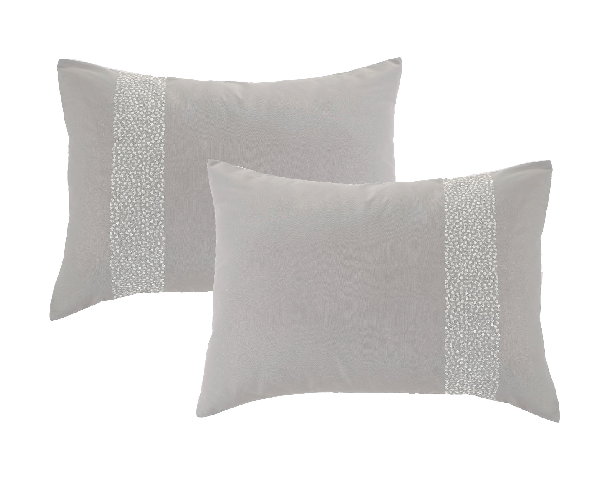 Pebble Cotton Comforter Set in Grey - Wonderhome