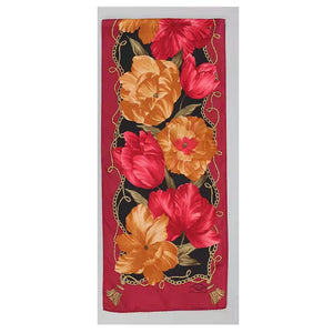 W Decor  Silk Scraf for Women 35x Inch Square Lightweight Hair Wrap Scarf For Sleeping（Silk fabric for Printing））