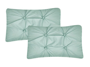 Harper Solid Comforter Set in Green - Wonderhome