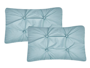 Harper Solid Comforter Set in Blue - Wonderhome