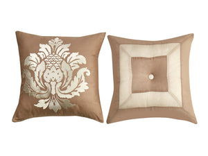 Magnus Cotton Comforter Set in Brown - Wonderhome
