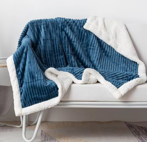Plain color double laminate blanket summer flannel blanket