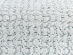 Sebastian Cotton Quilt Set in Blue - Wonderhome