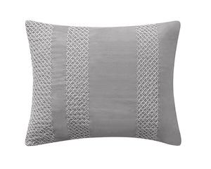 Washed Cotton Rectangle Pillow in Grey - Wonderhome