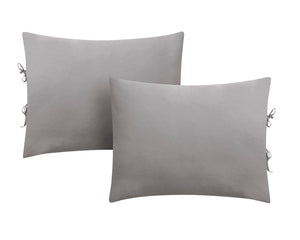 Washed Cotton Duvet Set in Grey - Wonderhome