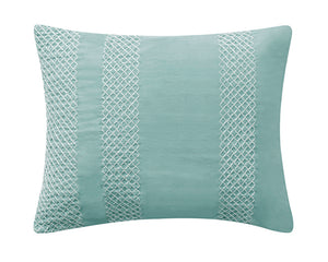 Washed Cotton Rectangle Pillow in Blue - Wonderhome