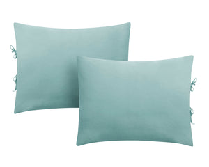 Washed Cotton Duvet Set in Blue - Wonderhome