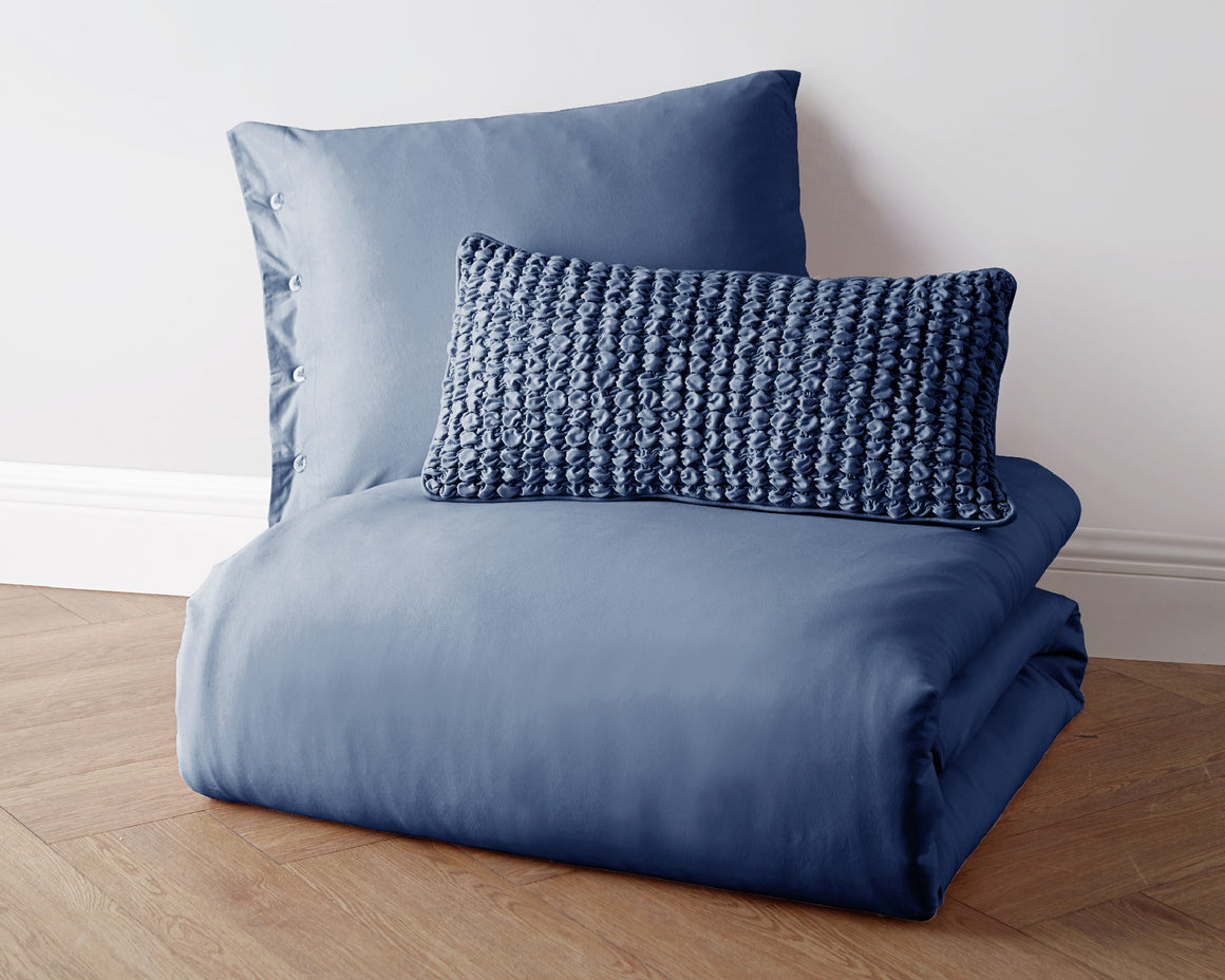 Jersey Knit Cotton Euro Shams in Blue - Wonderhome