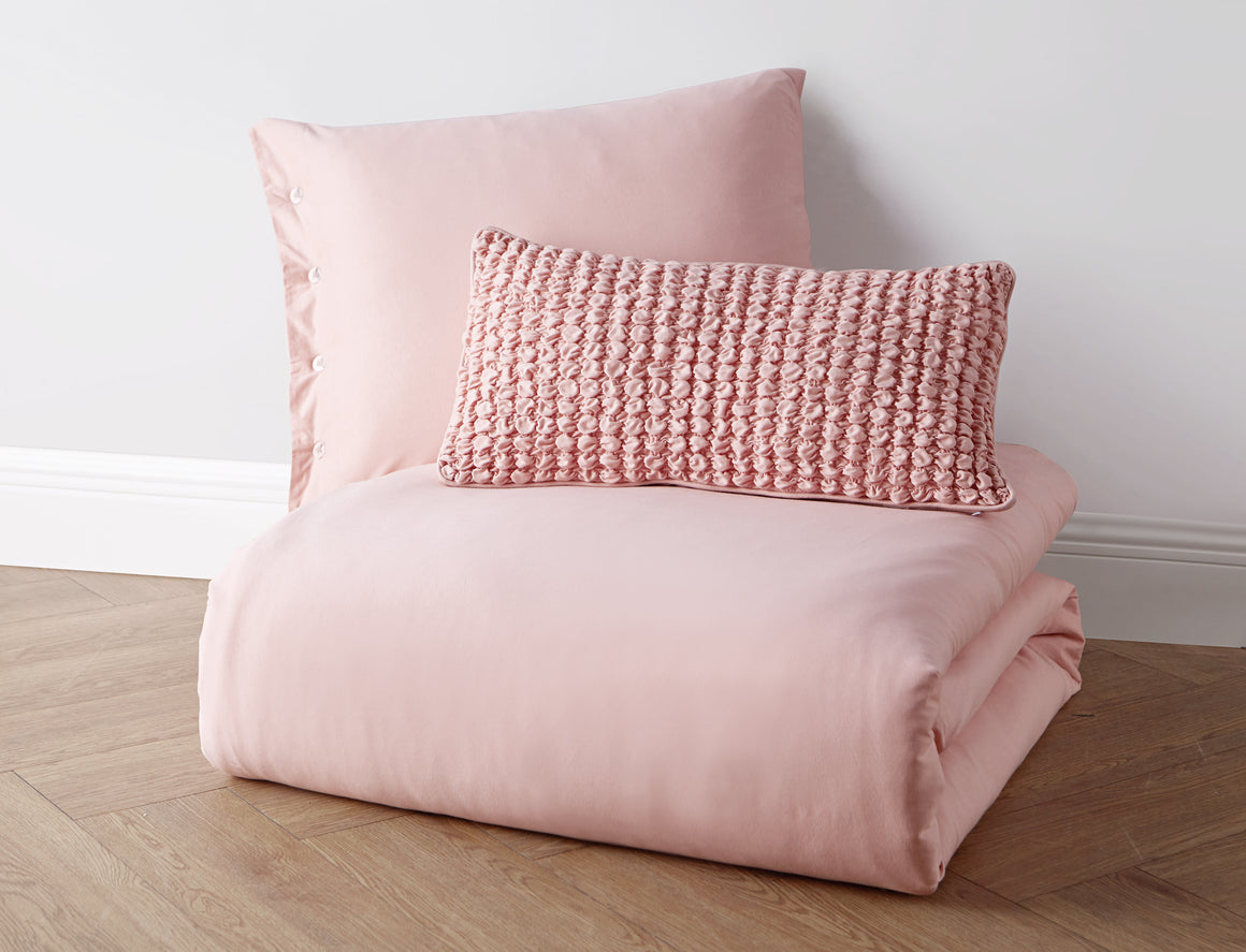 Jersey Knit Cotton Euro Shams in Pink - Wonderhome