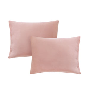 Jersey Knit Cotton Duvet Set in Pink - Wonderhome