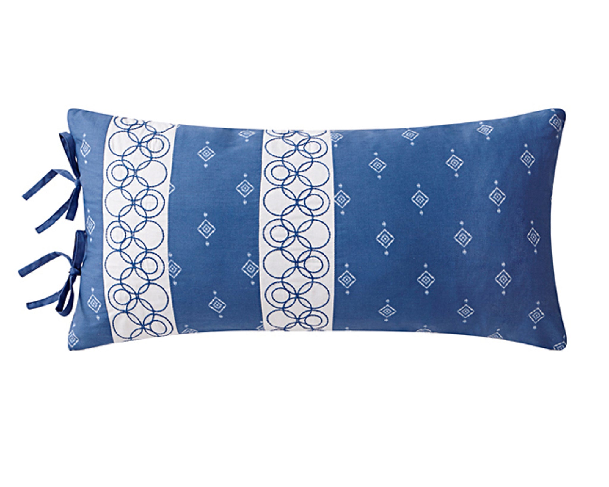 Shibori Stripe Cotton Duvet Set in Blue - Wonderhome