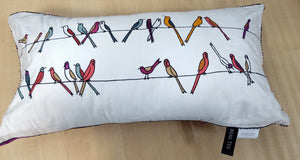Real Tex Throw Pillow Covers Rectangle Bird Pattern