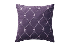 Hampton Pleated Comforter Set in Purple - Wonderhome