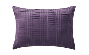 Hampton Pleated Comforter Set in Purple - Wonderhome