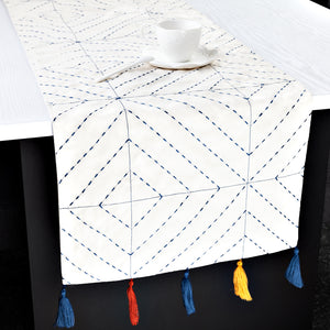 Hayes Table Runner in Ivory - Wonderhome