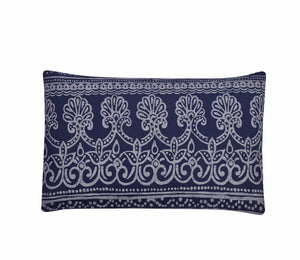 Jaipur Printed Cotton Comforter Set in Blue - Wonderhome