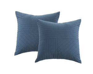 Kai Cotton Comforter Set in Navy - Wonderhome