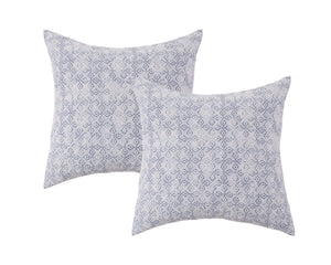 Kobe Cotton Comforter Set in Blue - Wonderhome