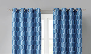 Manchester Light Blocking Panel Curtains in Blue - Wonderhome