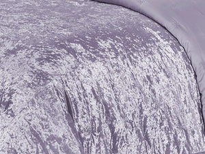Mystique Velvet Quilt Set in Purple - Wonderhome