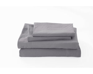 Nolan Washed Microfiber Comforter Set in Grey - Wonderhome