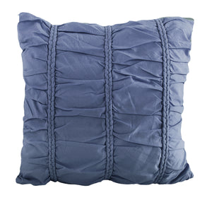 Jersey Knit Cotton Square Pillow in Blue - Wonderhome