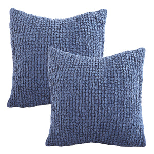 Jersey Knit Cotton Euro Shams in Blue - Wonderhome