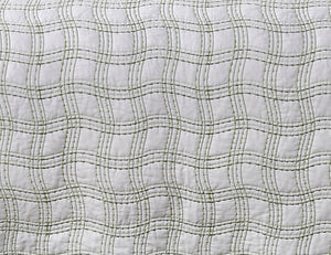 Sebastian Cotton Quilt Set in Green - Wonderhome